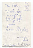 Sean Hughes Signed 3x5 Index Card Autographed Signature Comedian