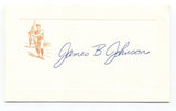 James "Jim" Johnson Signed Card Autograph Baseball MLB Roger Harris Collection