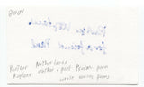 Rutger Kopland Signed 3x5 Index Card Autographed Signature Author Writer Poet