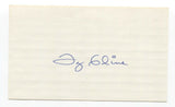 Ty Cline Signed 3x5 Index Card Baseball Autographed Signature