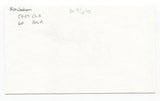 Ron Jackson Signed 3x5 Index Card Baseball Autographed Chicago White Sox