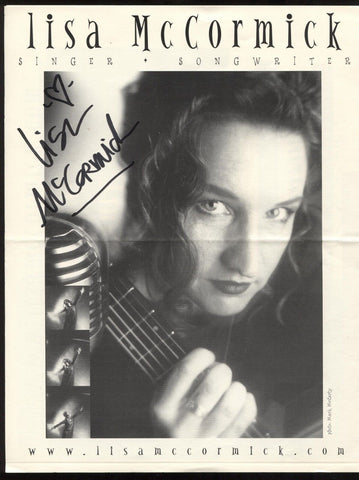 Lisa McCormick Signed Photo Poster Vintage Autographed Photograph Signer