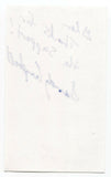 Mudmen - Sandy Campbell Signed 3x5 Index Card Autographed Signature Band