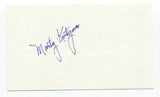 Marty Kutyna Signed 3x5 Index Card Baseball Autographed Signature