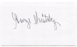 George Savitsky Signed 3x5 Index Card Autographed NFL Football College HOF