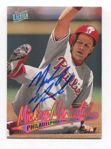 1997 Fleer Ultra Mickey Morandini Signed Card Baseball MLB Autographed AUTO #253