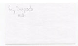 Ray Semproch Signed 3x5 Index Card Autographed MLB Baseball Phillies