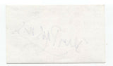 Jenny Parsons Signed 3x5 Index Card Autographed Signature Comedian Actress