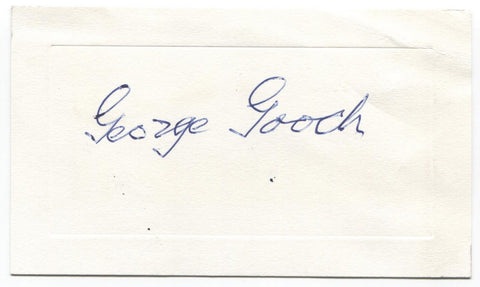 George Gooch Signed Card Autographed Signature Politician Author