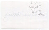 Kerri Strug Signed 3x5 Index Card Autographed Olympic Gold Medalist Gymastics