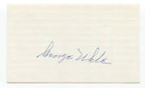 George Uhle Signed 3x5 Index Card Baseball Autographed Signature 