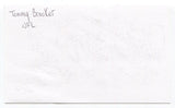 Tommy Brooker Signed 3x5 Index Card Autographed 1961 Alabama National Champions
