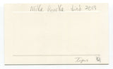 Mike Roarke Signed Card Autograph Baseball MLB Roger Harris Collection