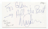 Marc Jordan Signed 3x5 Index Card Autographed Signature Singer Songwriter