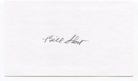 Bill Short Signed 3x5 Index Card Autographed MLB Baseball New York Yankees