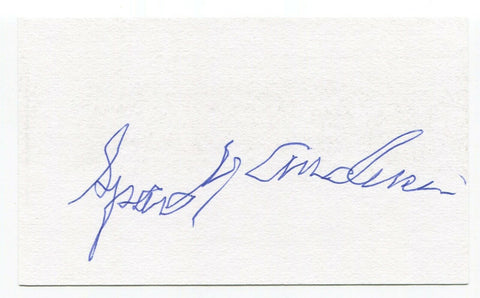 Sparky Anderson Signed 3x5 Index Card Autographed Signature Baseball Tigers