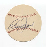 Eddie Joost Signed Paper Baseball Autographed Signature Boston Red Sox