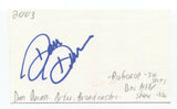 Dan Duran Signed 3x5 Index Card Autographed Signature Actor Broadcaster