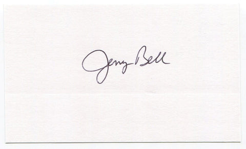 Jerry Bell 3x5 Index Card Autographed Milwaukee Brewers Debut 1971 MLB