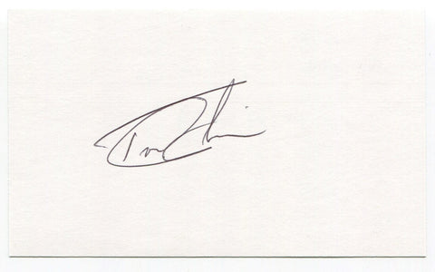 Tom Goodwin Signed 3 x 5 Index Card Autographed 1991 Los Angeles Dodgers MLB