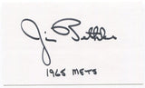 Jim Bethke Signed 3x5 Index Card Autographed Signature New York Mets Baseball