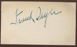 Frank Dayer Signed Card  Autographed Vocalist  AUTO Signature