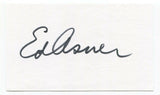 Ed Asner Signed 3x5 Index Card Autographed Signature Actor