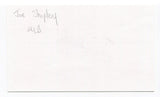 Joe Shipley Signed 3x5 Index Card Autographed MLB Baseball San Francisco Giants