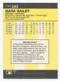 1986 Fleer Mark Bailey Signed Card Baseball Autographed AUTO #293