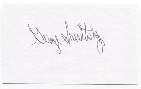 George Savitsky Signed 3x5 Index Card Autographed NFL Football College HOF