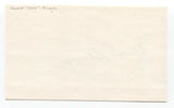 Ossie Bluege Signed 3x5 Index Card Baseball Autographed Signature