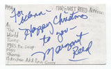 Margaret Reed Signed 3x5 Index Card Autographed Signature Actress Star Trek TNG