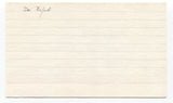 Don Buford Signed 3x5 Index Card Baseball Autographed Signature 