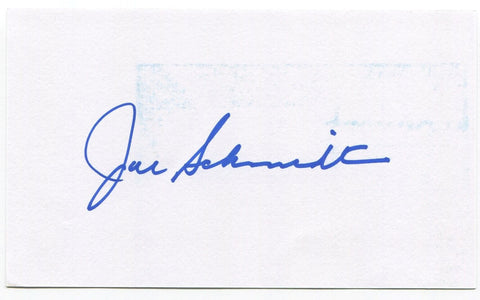 Joe Schmidt Signed 3x5 Index Card Autographed NFL Football Detroit Lions HOF