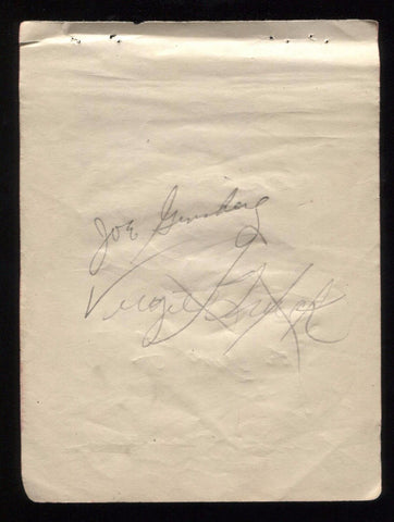 Joe Ginsberg and Virgil Trucks Signed Album Page Baseball Autographed AUTO