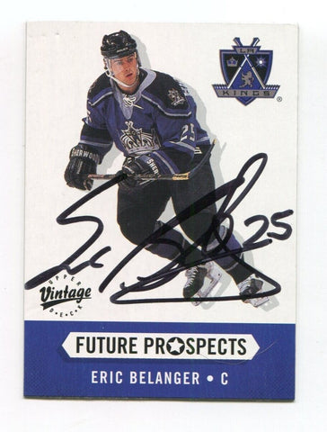 2000 Upper Deck Vintage Eric Belanger Signed Card Hockey NHL Autograph AUTO #380