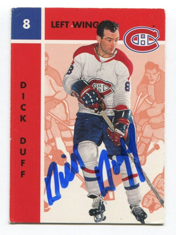 1995 Parkhurst Missing Link Dick Duff Signed Card Hockey NHL AUTO #78