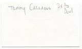 Tommy Casanova Signed 3x5 Index Card Autographed NFL College Football HOF