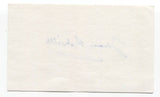 James Melville Signed 3x5 Index Card Autographed Signature Author