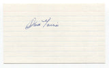 Dave Garcia Signed 3x5 Index Card Baseball Autographed Signature 