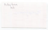 Mickey Vernon Signed 3x5 Index Card Autograph Baseball MLB Pirates World Series