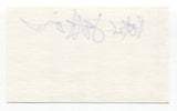 Mecca Normal - Peter Jeffries Signed 3x5 Index Card Autographed Signature