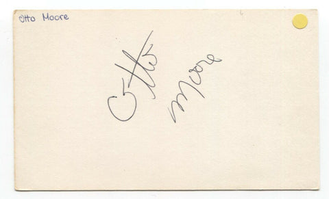 Otto Moore Signed 3x5 Index Card Autographed Signature NBA Basketball