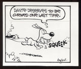 Mark Buford Signed Sketch Card Autographed Signature Cartoonist 