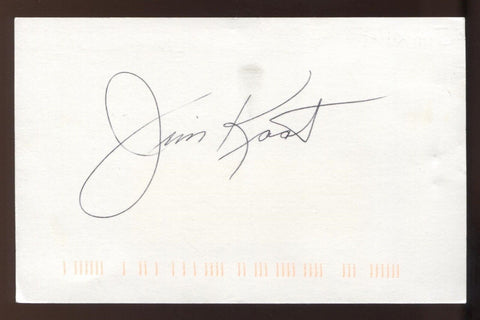 Jim Kaat Signed Post Card Autographed Vintage Baseball 