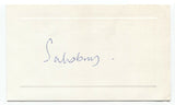 Robert Gascoyne-Cecil Signed Card Autographed Signature Marquess of Salisbury
