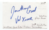 Jonathan Goad Signed 3x5 Index Card Autographed Signature Actor Reign