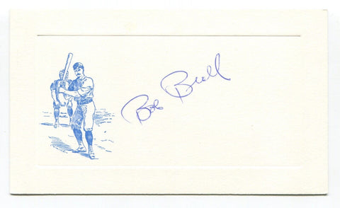 Bob Beall Signed Card Autograph Baseball MLB Roger Harris Collection