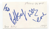 Monaco - David Potts Signed 3x5 Index Card Autographed Signature Pottsy