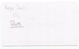 Harper Davis Signed 3x5 Index Card Autographed NFL Football Green Bay Packers